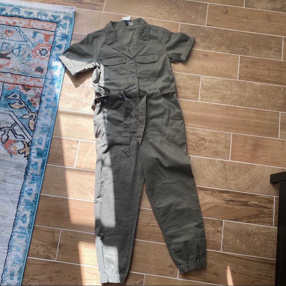 Green jumpsuit